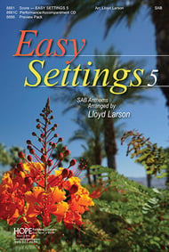 Easy Settings 5 SAB Choral Score cover Thumbnail